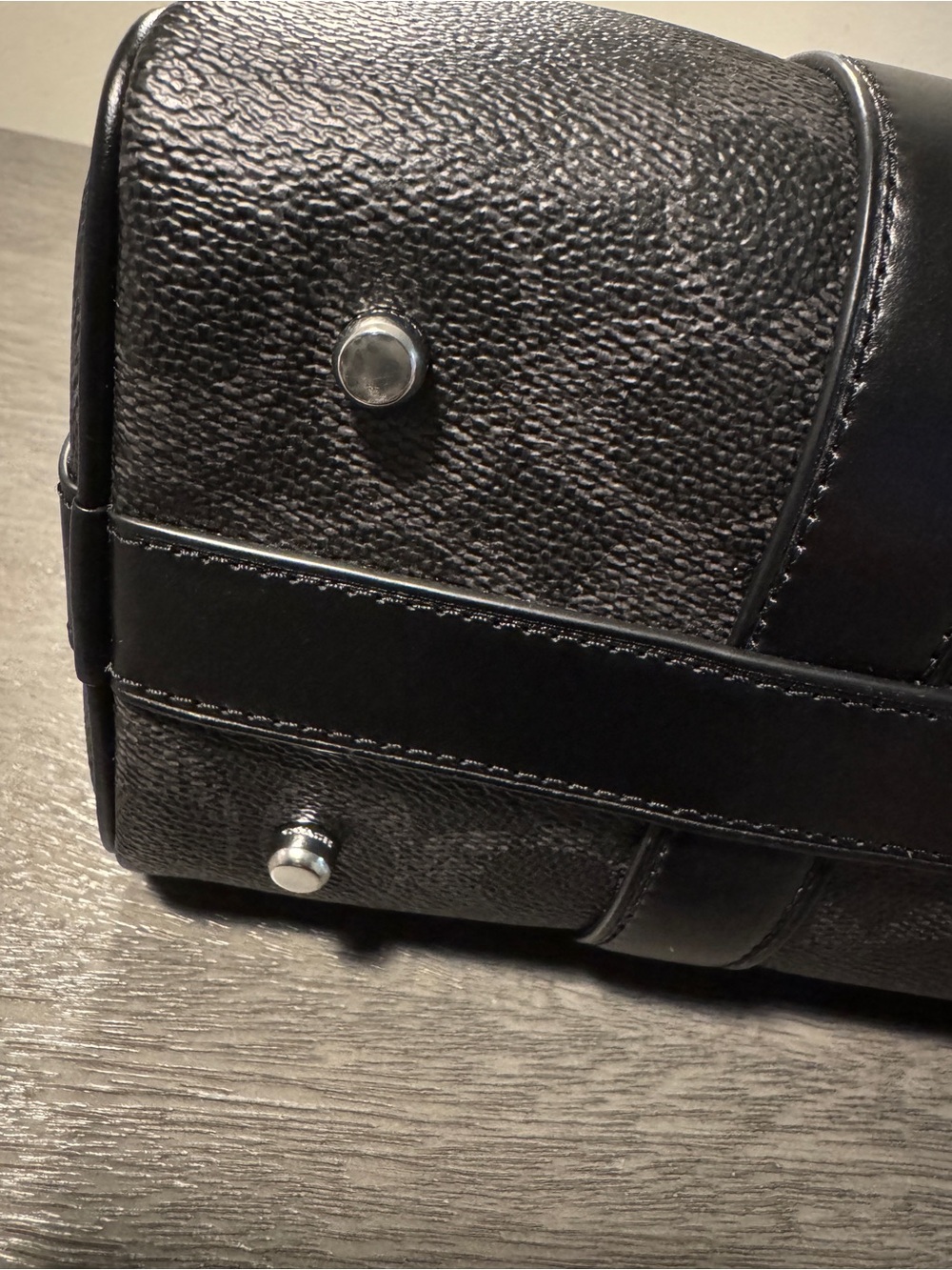 Coach Black Signature Compass 25 - Picture 3 of 6